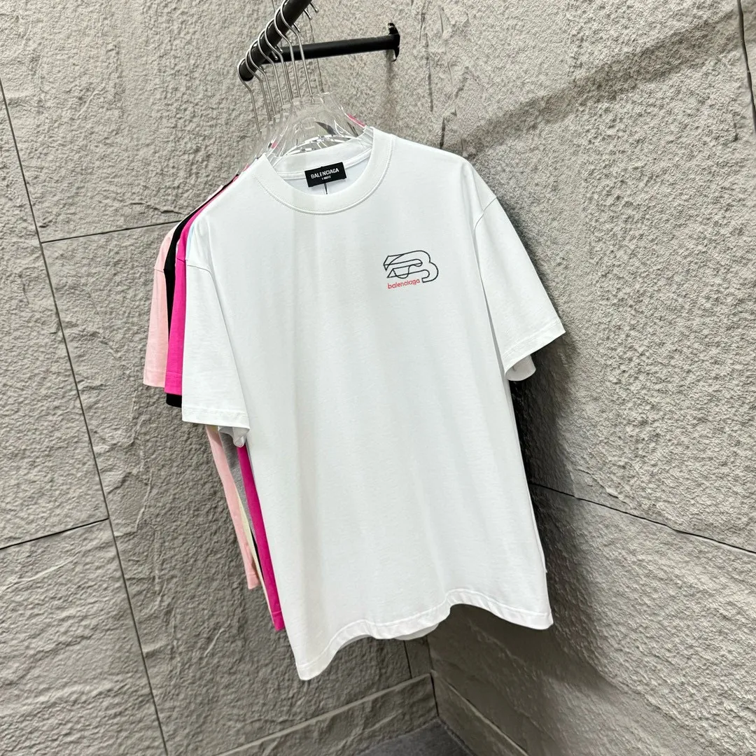 BALENCI*GA 2025 New Arrival Classic logo T Same Style ：Black White Size： S （90-130 ） M （120-150 ） L （140-165 ） XL （160-180 ） XXL （180-210 ）